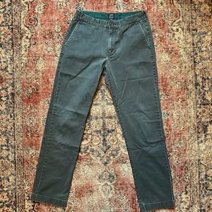 J Crew Sutton Chino Pants Blue Green 29 x 32